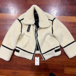 FAUX FUR BIKER JACKET